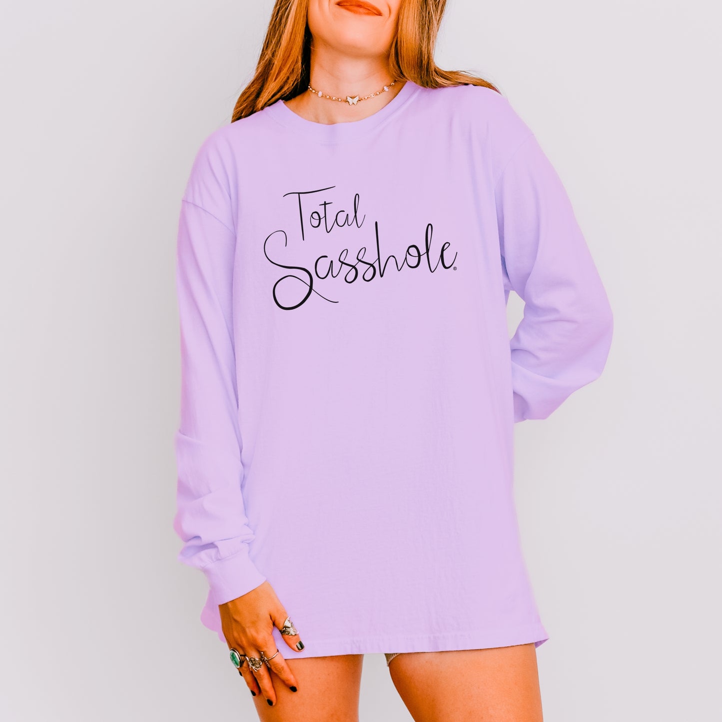 Total Sasshole® Women’s Long Sleeve Tee – Bold, Cozy & Unapologetic