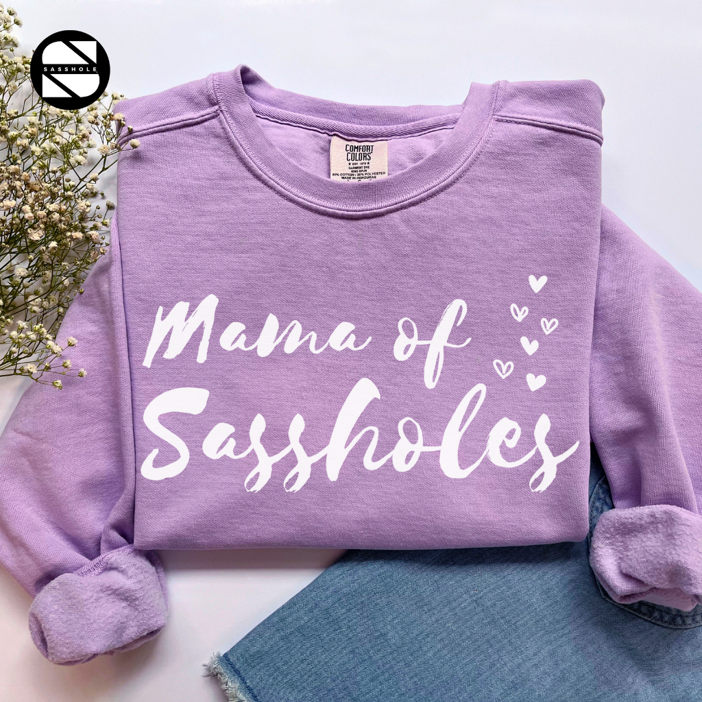 Women's Vintage Orchid Sasshole Sweatshirt - Bold & Stylish Fashion