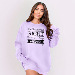 Image of Sasshole® Women’s Relaxed Fit Comfort Colors® Sweatshirt – Funny Graphic Pullover for Bold Women
