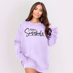 Image of Sasshole® Mama Sweatshirt – Funny Women’s Comfort Colors® Pullover