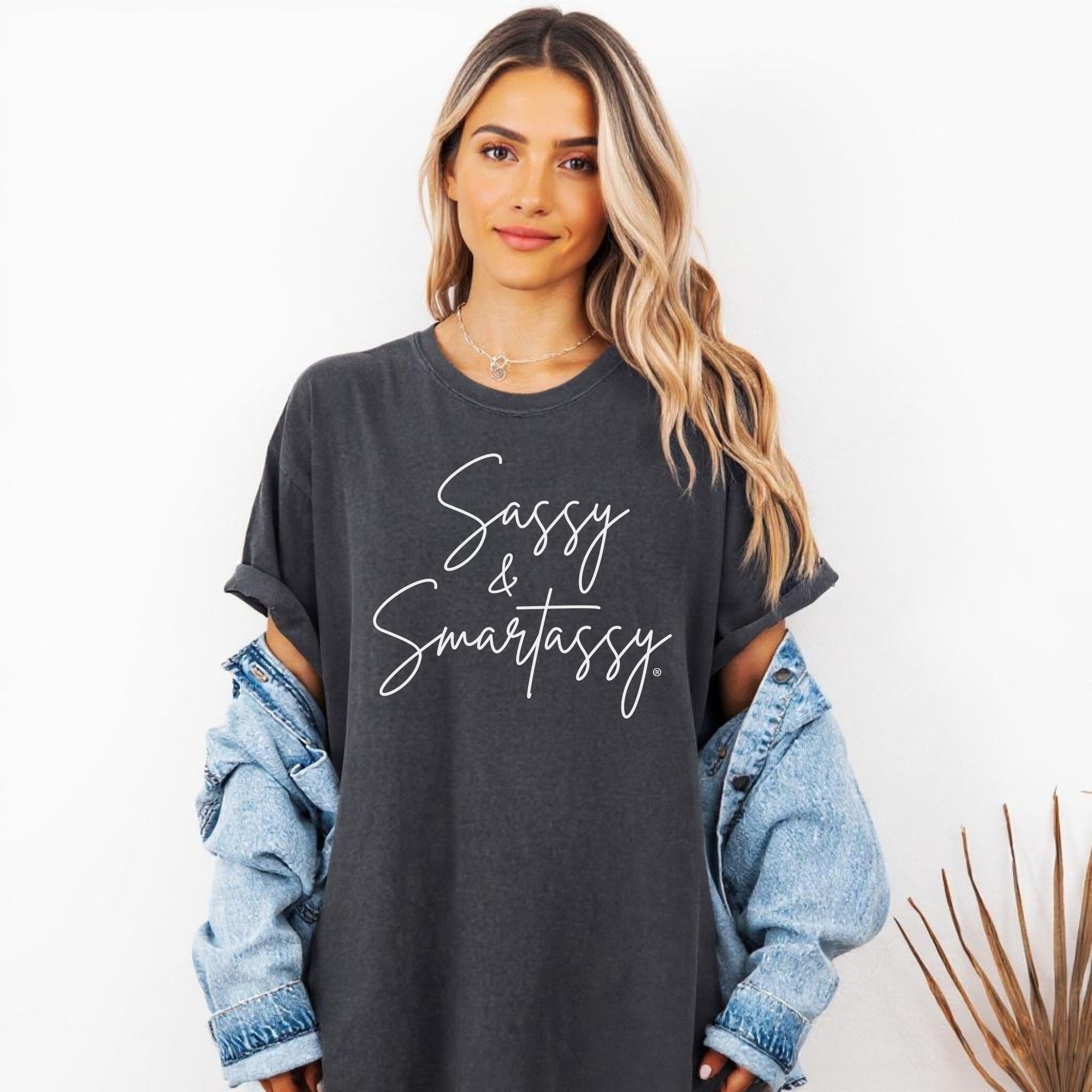 Image of Sassy & Smartassy® Comfort Colors® T-Shirt – Funny Women's Graphic Tee