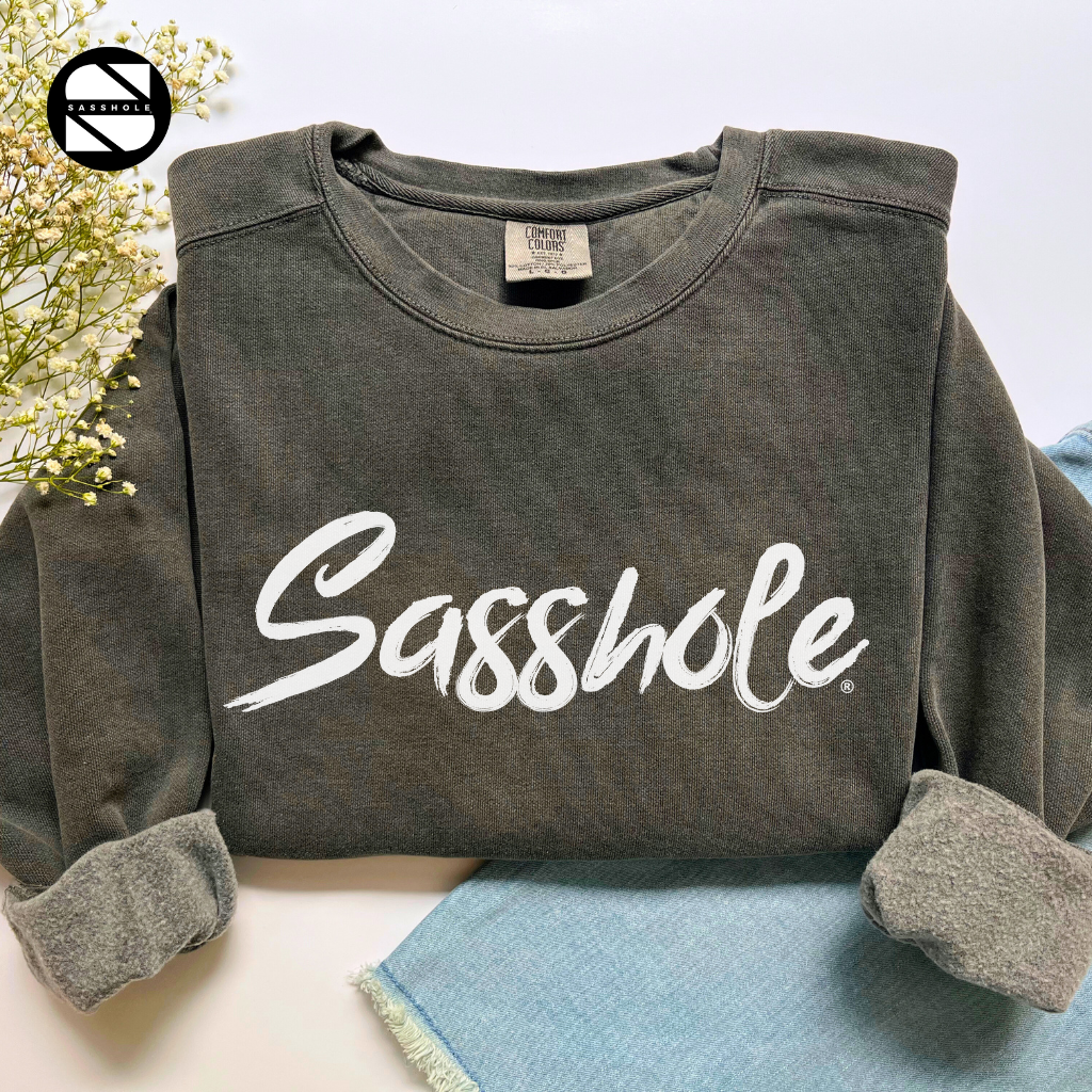 Sasshole Pepper Garment Dyed Womens Sweatshirt