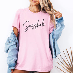 Image of Sasshole® Minimalist Women's T-Shirt: Simple, Chic, and Sassy