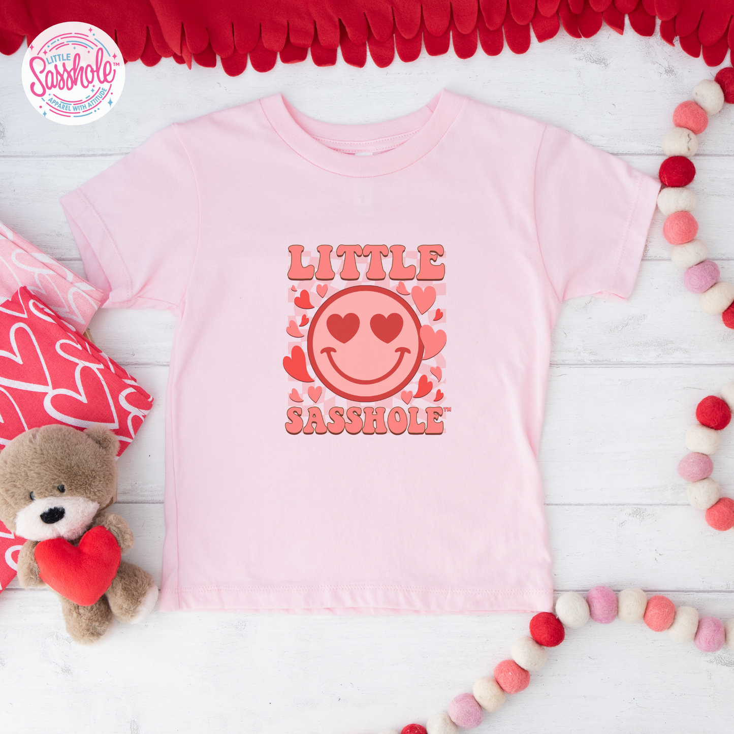 pink valentines shirt for girl