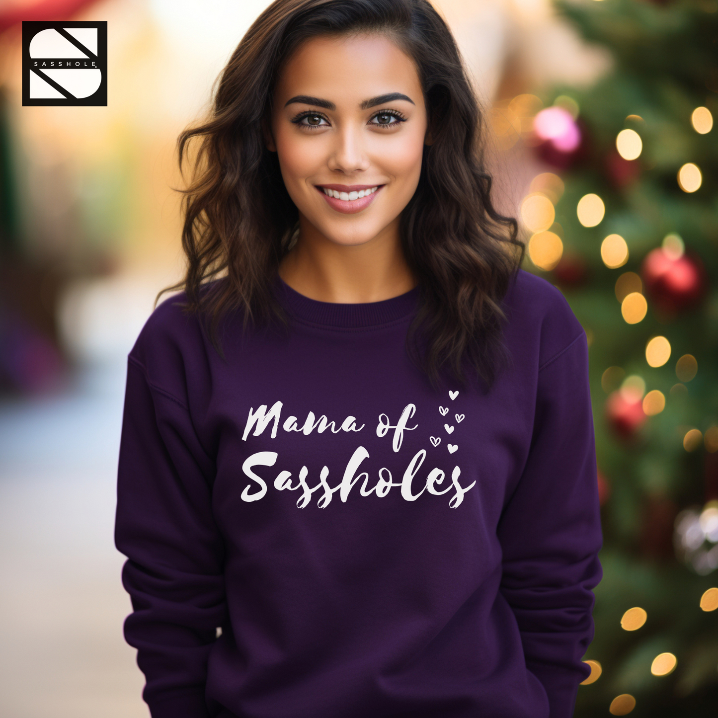 women's funny purple sweatshirt