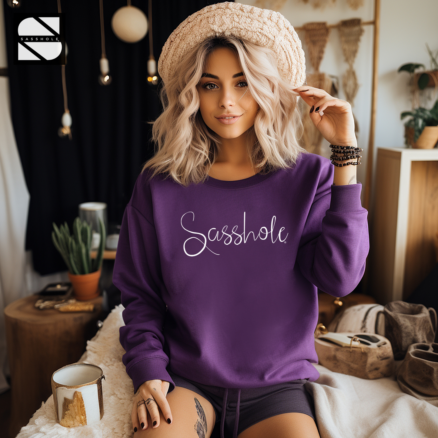 sweatshirts women's purple