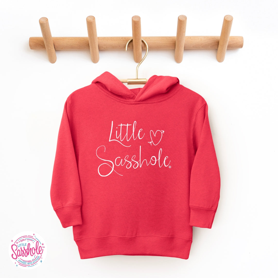 Image of Little Sasshole™: Hoodie of Mischief Toddler Girl’s Cute Hoodie