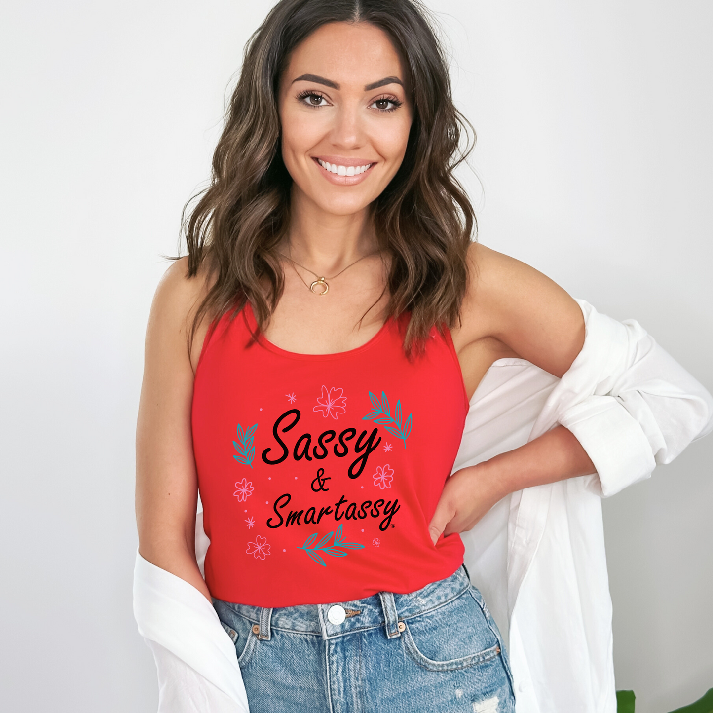 Sassy & Smartassy®: Floral Edition Women's Tank Top