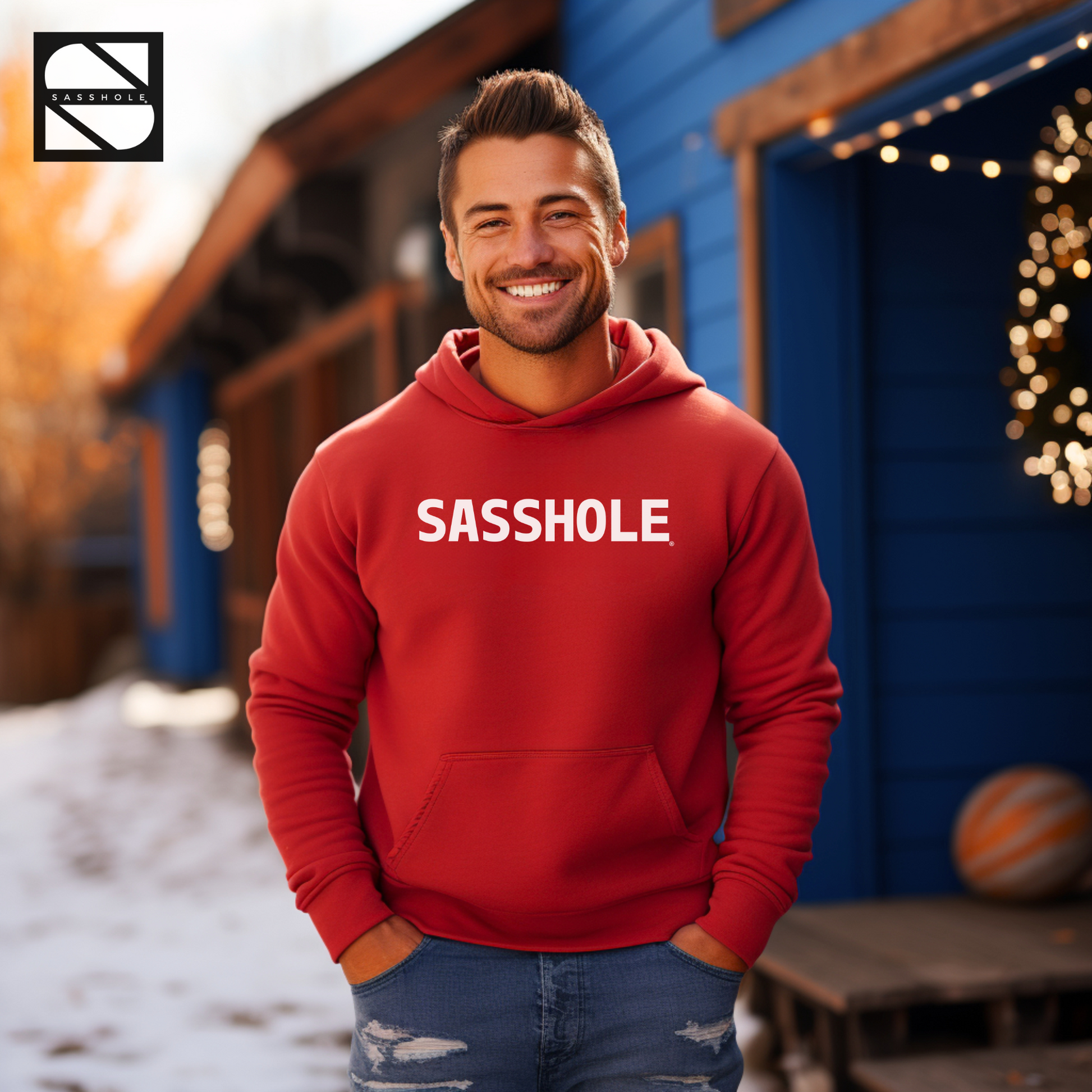 mens hoodies red