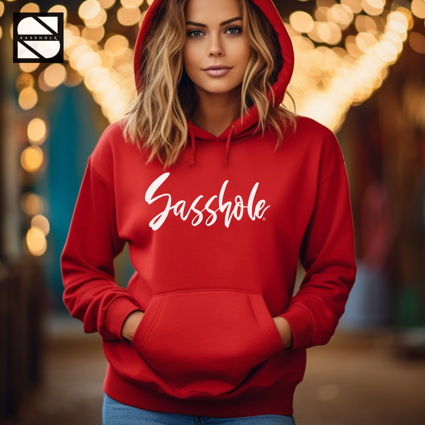 Women's Funny Red Hoodie