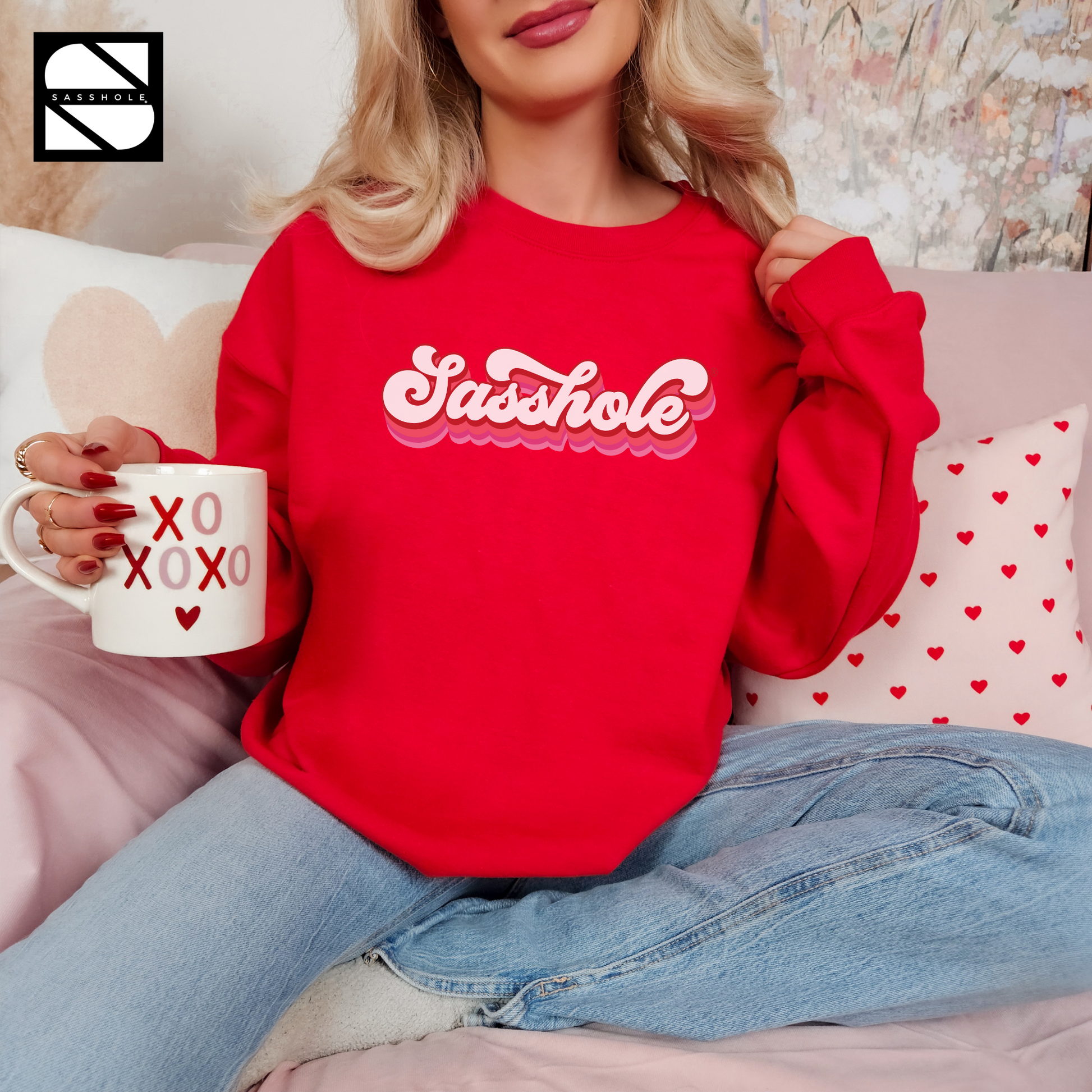 Valentines Day Red Women's Sweatshirt