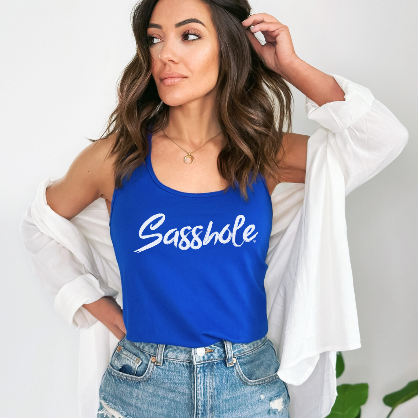 Sasshole® Bold Script Women's Tank Top - Confidently Chic