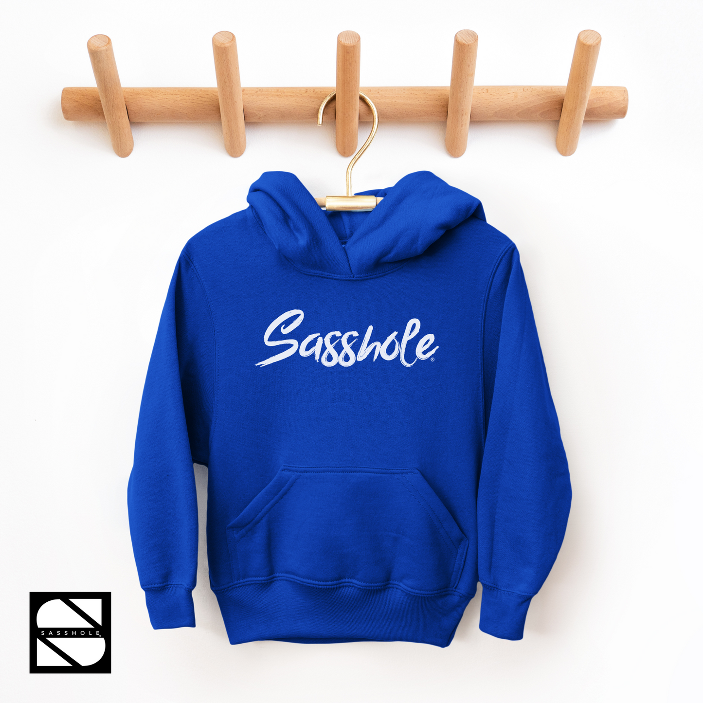 Sasshole® Chic: Embrace the Attitude in Style Youth Girls Graphic Print Hoodie
