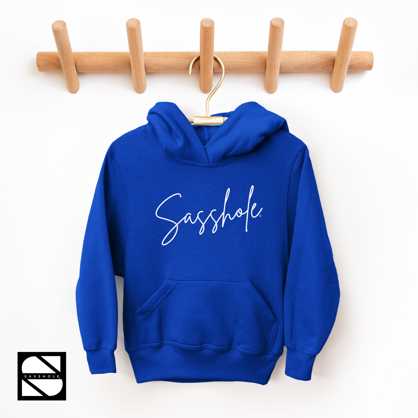 Sasshole® Chic: Bold Statement Youth Girls Pullover Hoodie