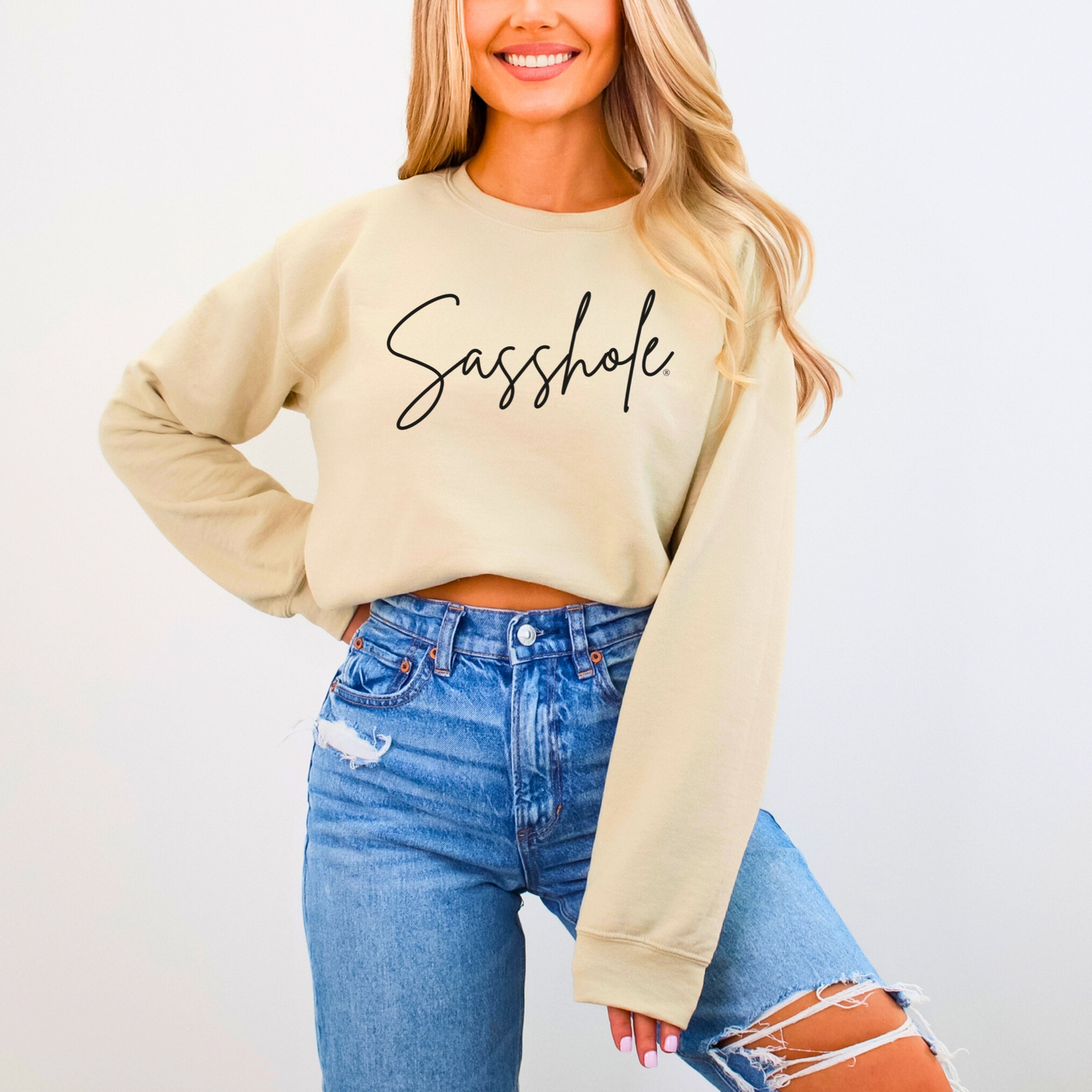 Sassitude in Style: Playful Women's Sasshole® Sweatshirts