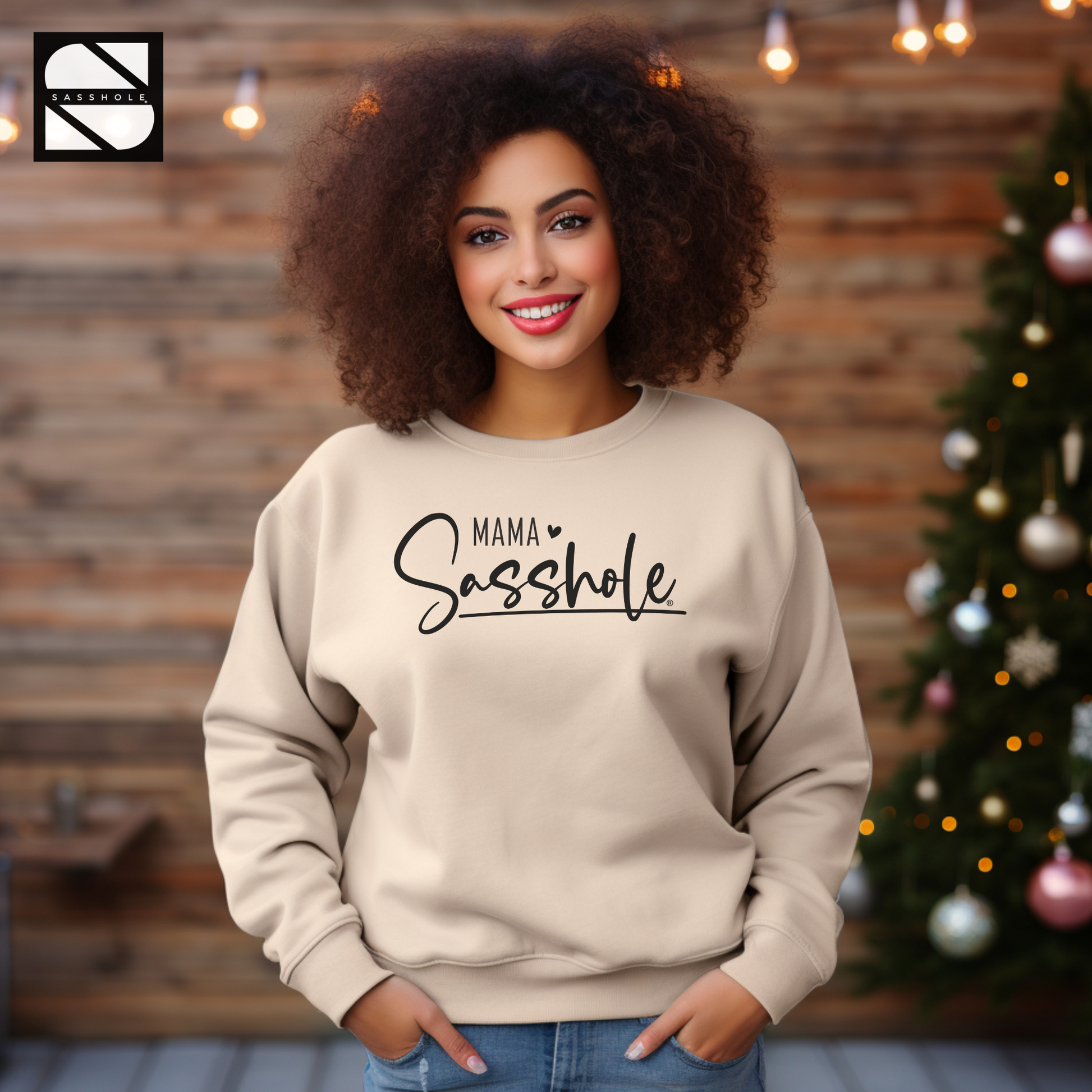 women's sand graphic sweatshirt