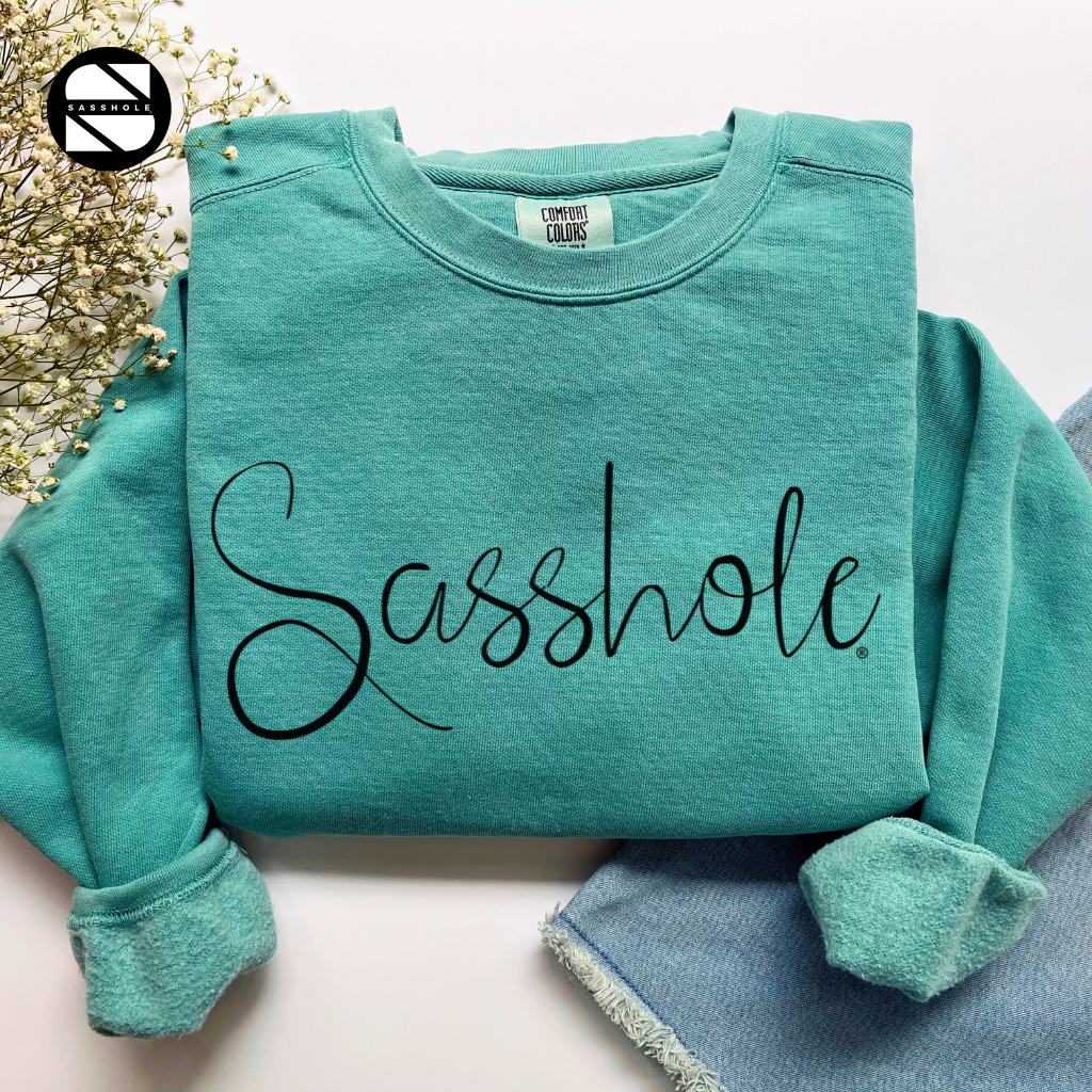 Sasshole Sea Foam Womens Alternative Apparel Sweatshirt