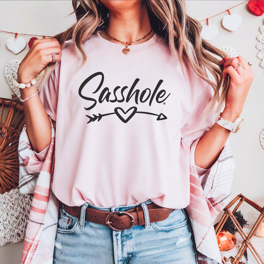 Sasshole® Women's Valentine's T-Shirt - Cute, Bold, and Full of Love