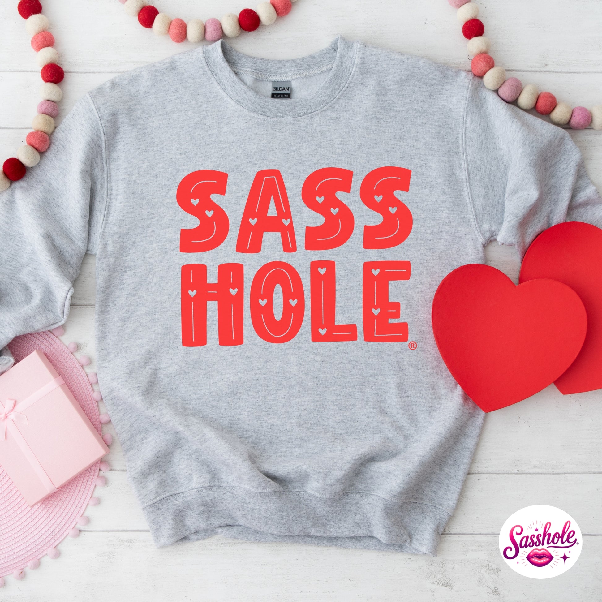 Funny Valentine Hoodie – SASS HOLE® Women’s Graphic Sweatshirt