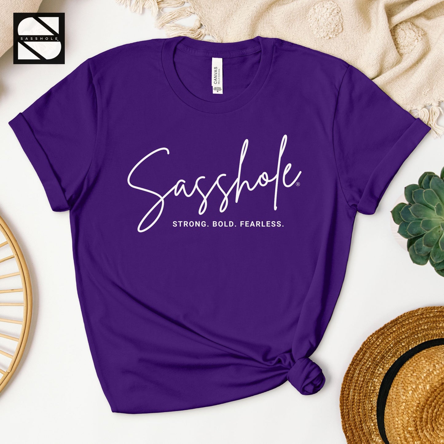 motivational purple shirt for women