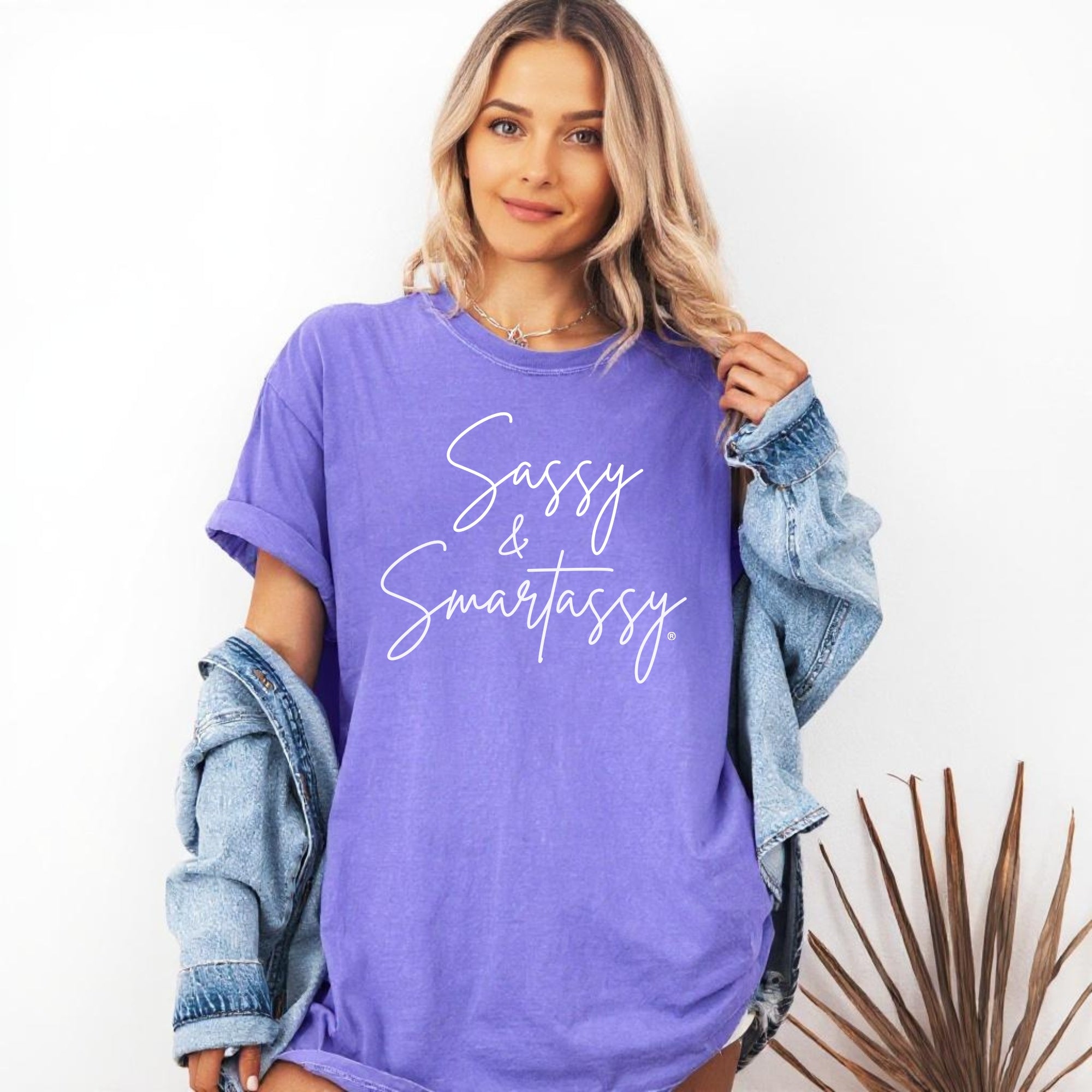 Image of Sassy & Smartassy® Comfort Colors® T-Shirt – Funny Women's Graphic Tee