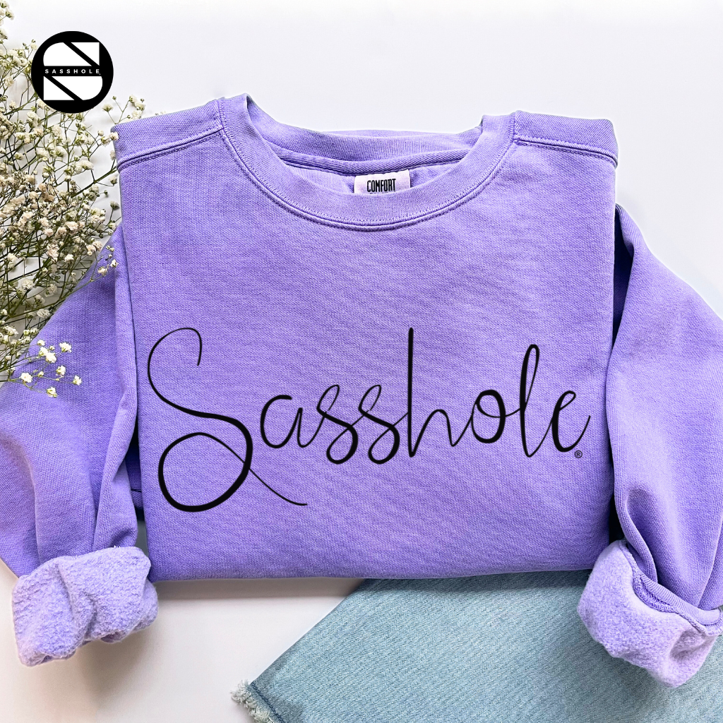 Sasshole Violet Womens Alternative Apparel Sweatshirt