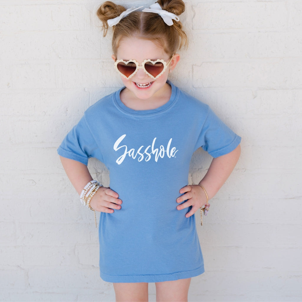 Image of Sasshole® Youth T-Shirt – Cute & Comfy Comfort Colors® Graphic Tee for Bold Kids