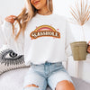 70's Inspired Sasshole®: Chic & Retro Rainbow Women's Vintage Sweatshirt