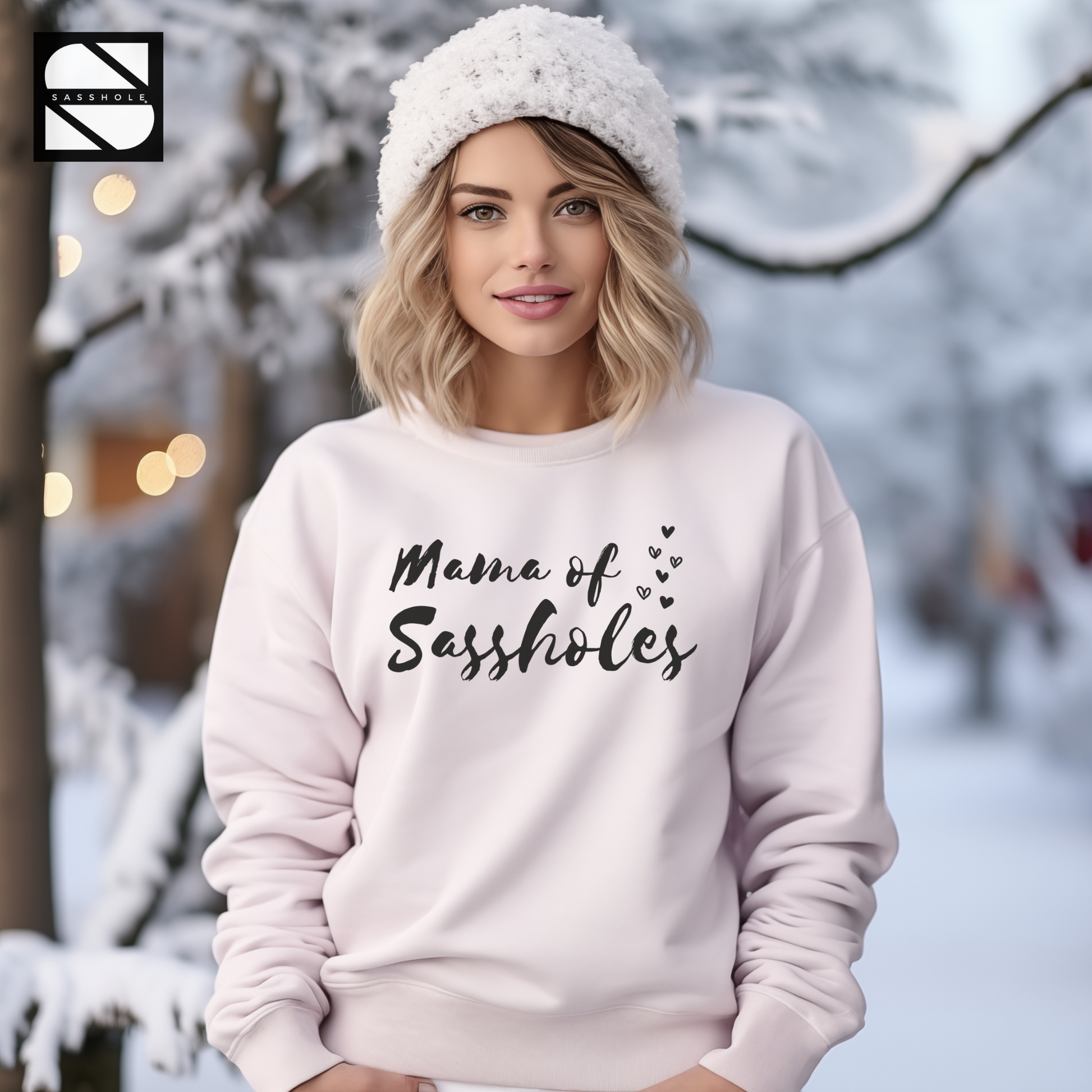women's funny white sweatshirt