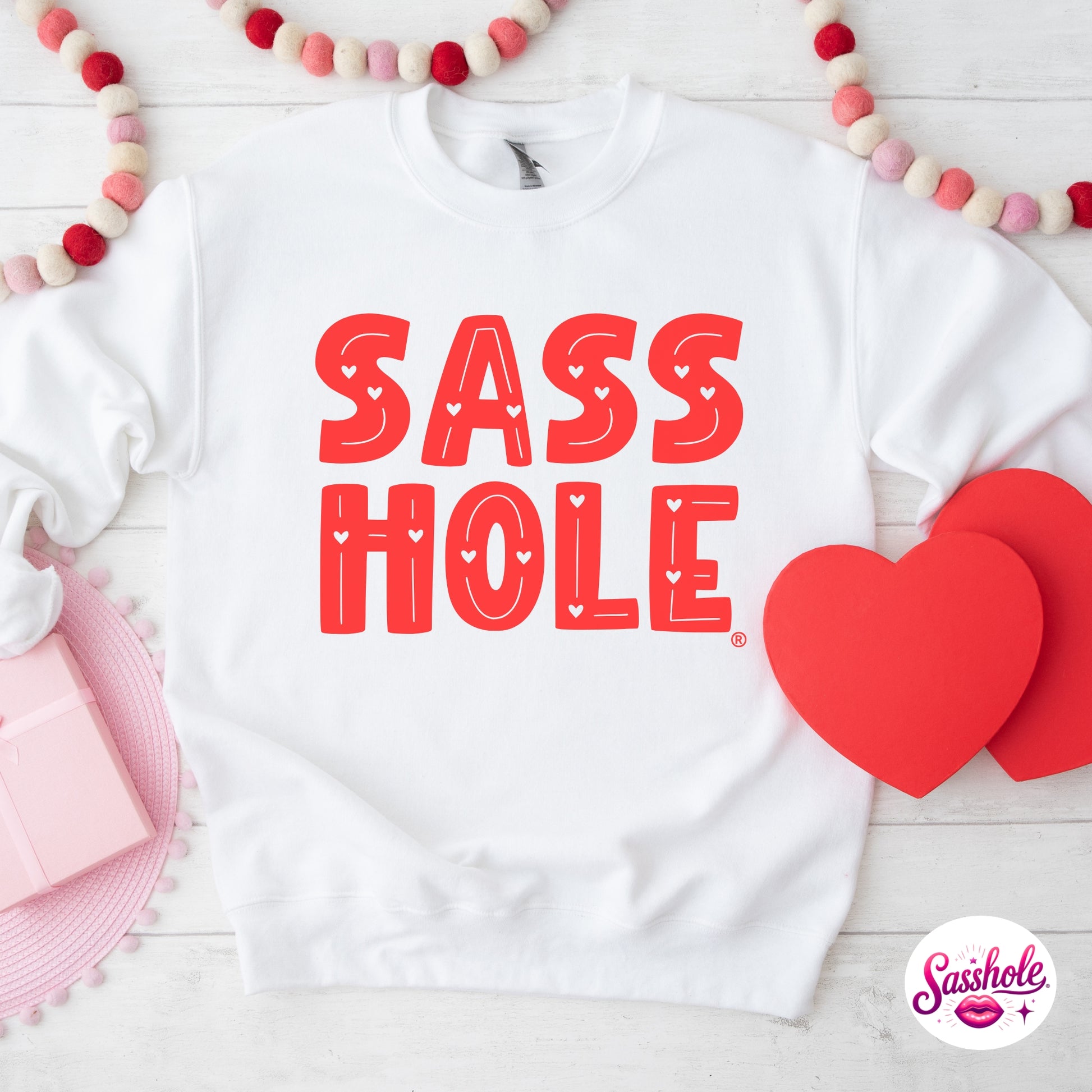 Funny Valentine Hoodie – SASS HOLE® Women’s Graphic Sweatshirt