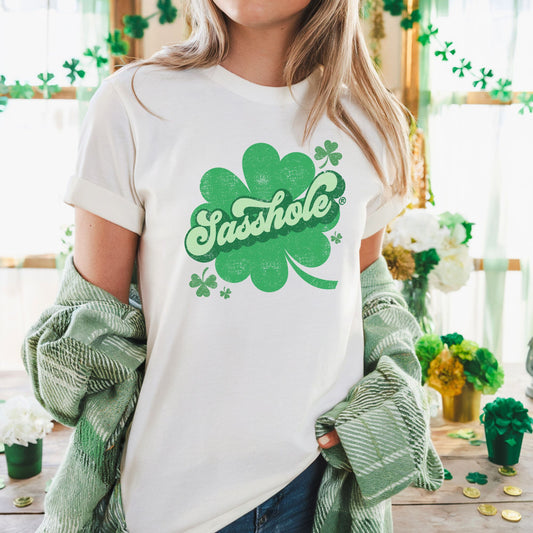 Green & Sassy: Luck of the Sasshole® St. Paddy's Day Unisex Tee