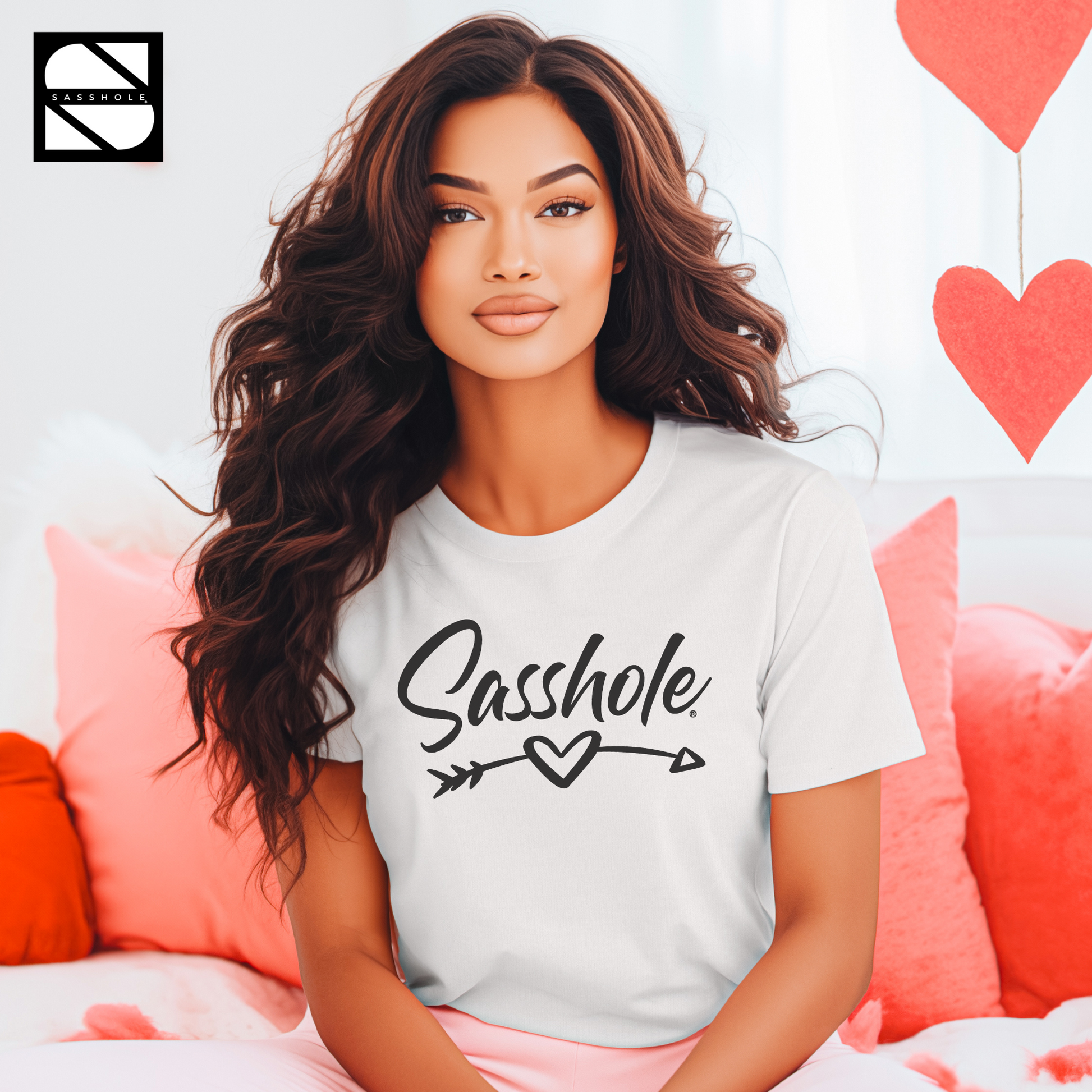 women's valentine fashion, women's love-themed tee, Women's Clothing, valentine's wardrobe staple, valentine's gift idea, valentine's gift for her, valentine's fashion statement, valentine's day wardrobe, valentine's day shirt, valentine's day ensemble, valentine's day chic top, valentine's date night look, unique love apparel, T-shirts, sweetheart slogan shirt, stylish valentine wear, stylish love tee, stylish cupid-inspired shirt, romantic statement shirt, romantic slogan shirt