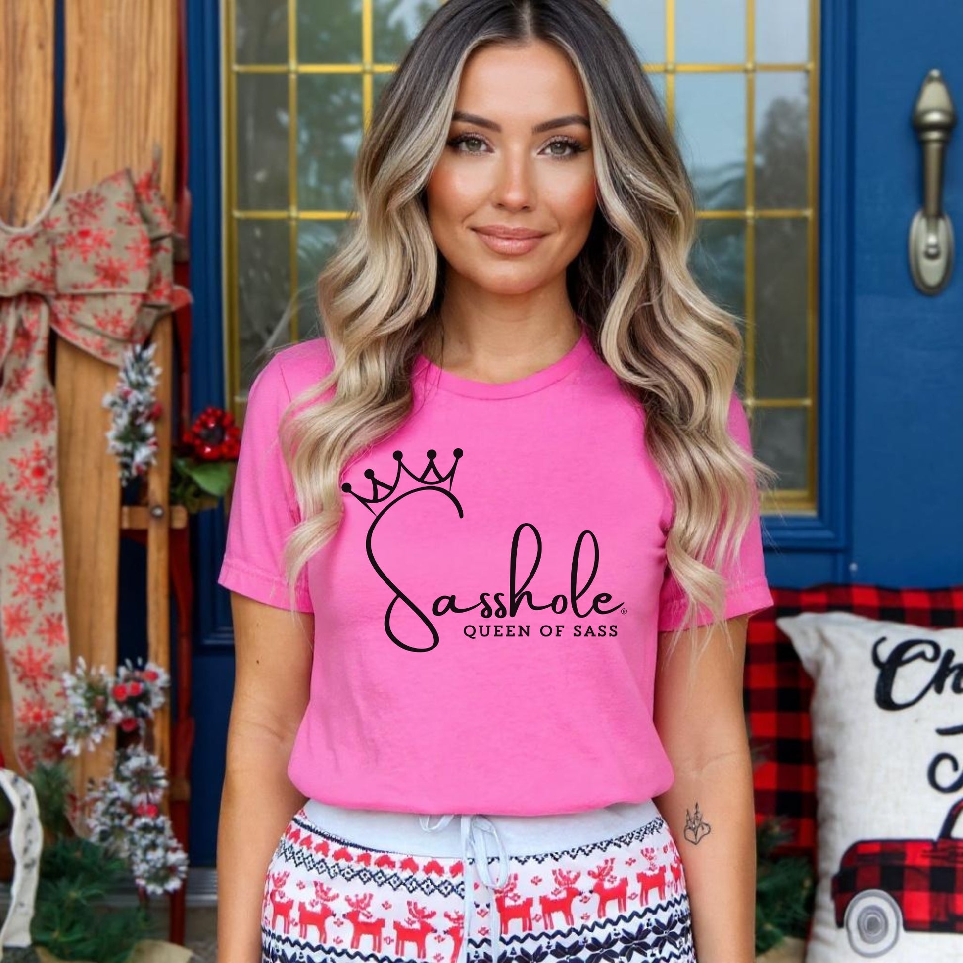 Sasshole® Queen of Sass Women’s Tee – Bold, Stylish, and Unapologetically You