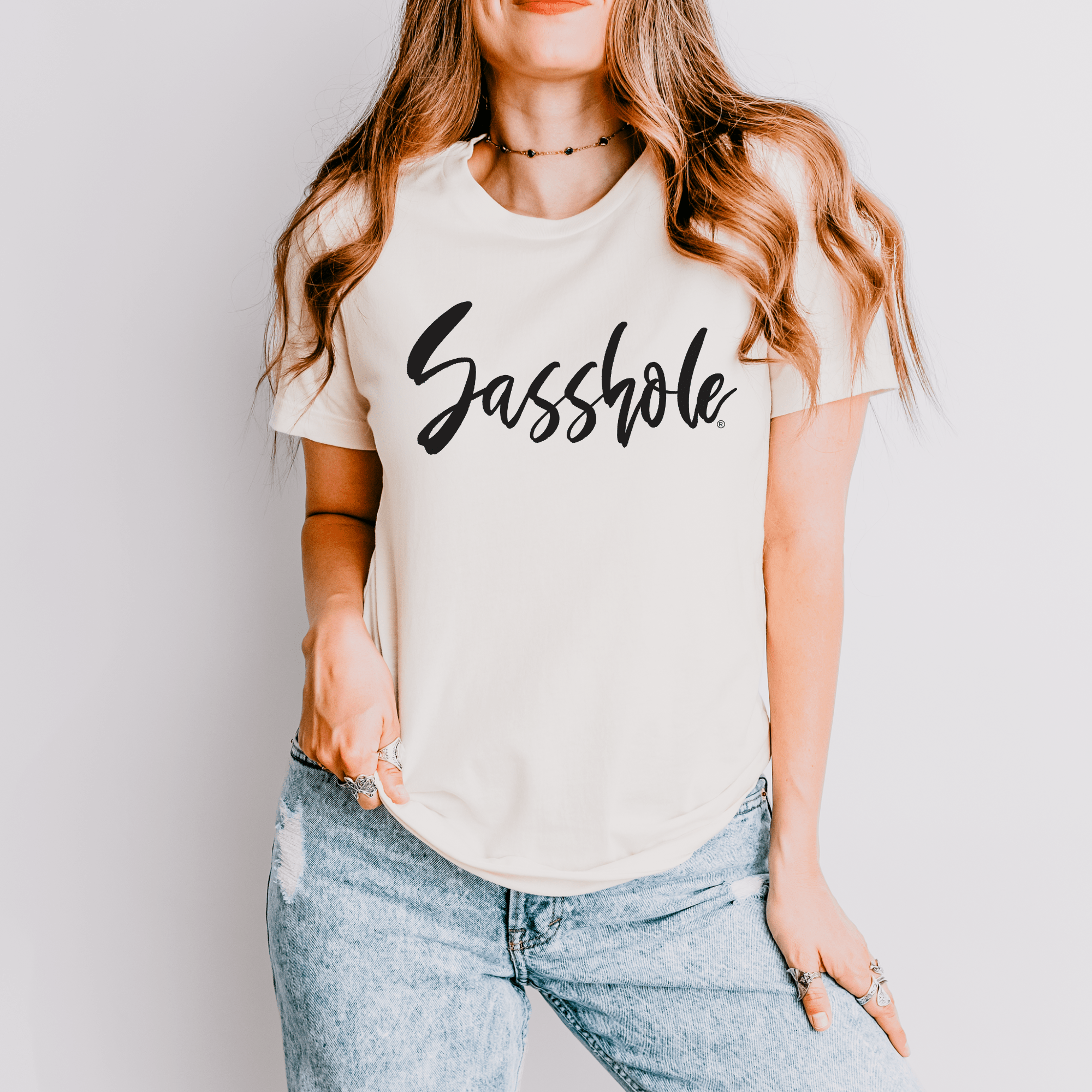 Image of Attitude Elevated: Rock Your Unique Style Sasshole® T Shirts for Women - Funny Graphic Tee by Sasshole® Clothing