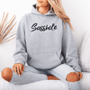 Attitude Unleashed: Women's Sasshole® Graphic Print Hoodie - Funny Graphic Tee by Sasshole® Clothing