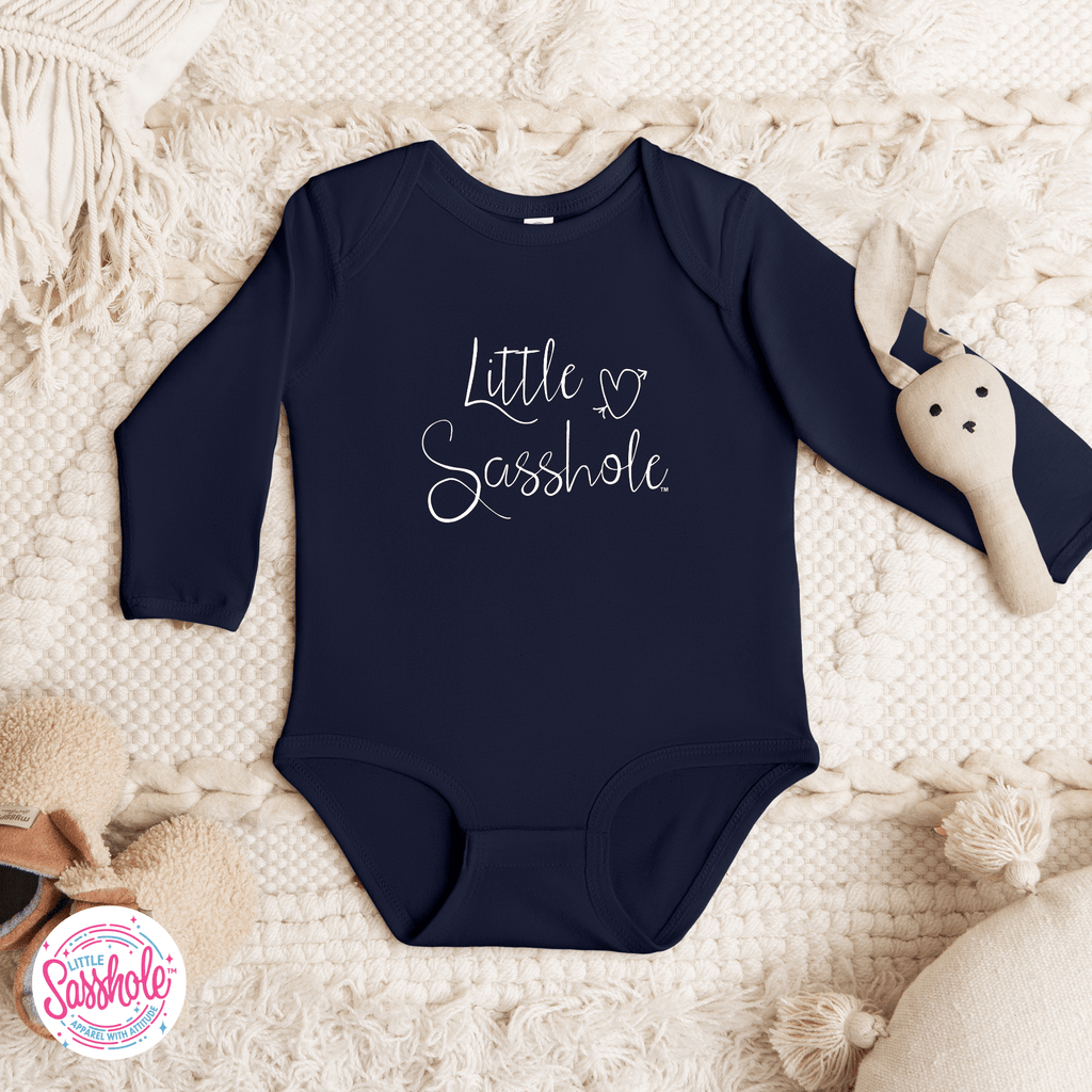 Baby Bodysuit - Tiny Trendsetters: Little Sasshole™ - Funny Graphic Tee by Sasshole® Clothing