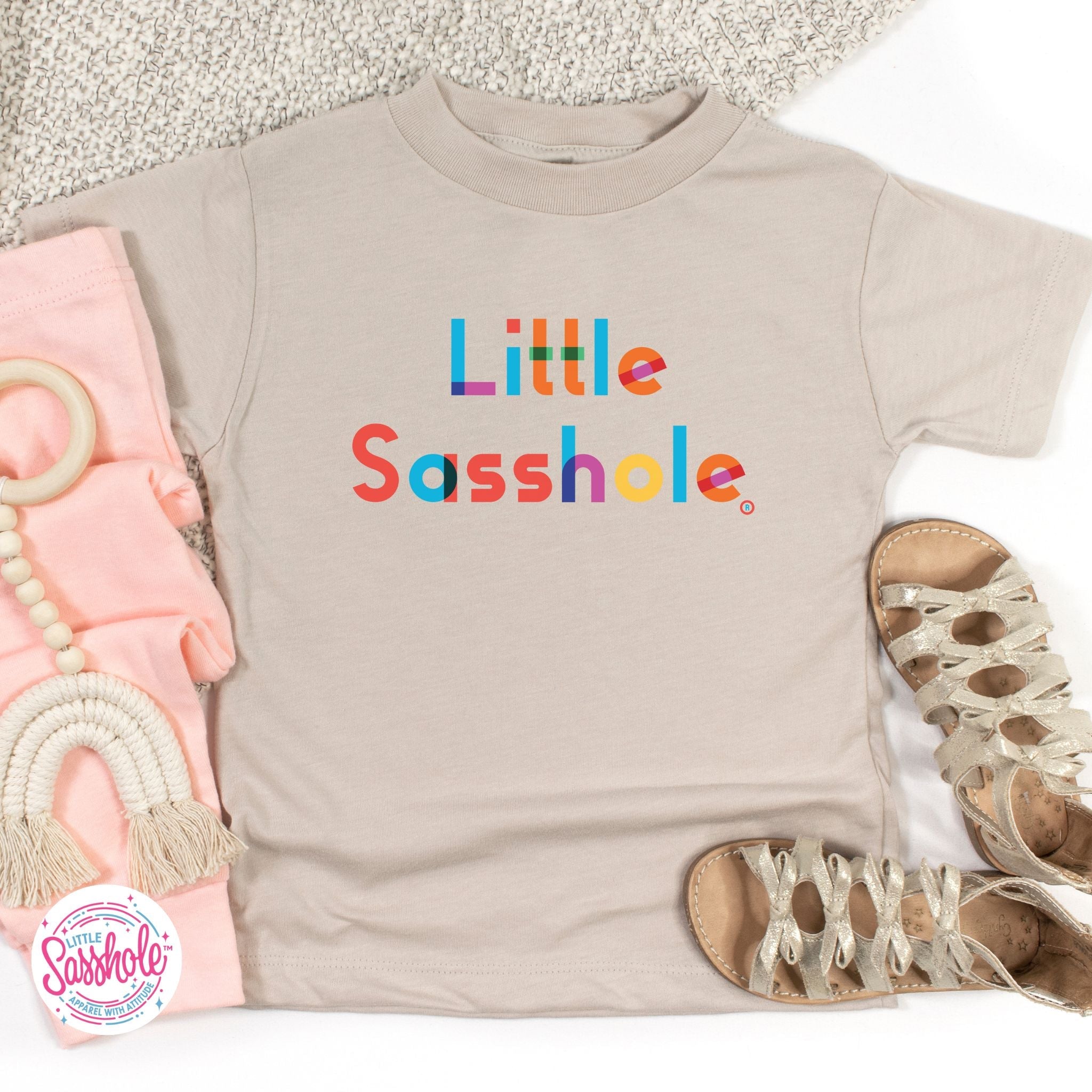 Image of Bold and Bright: Little Sasshole™ Toddler T-Shirt - Funny Graphic Tee by Sasshole® Clothing
