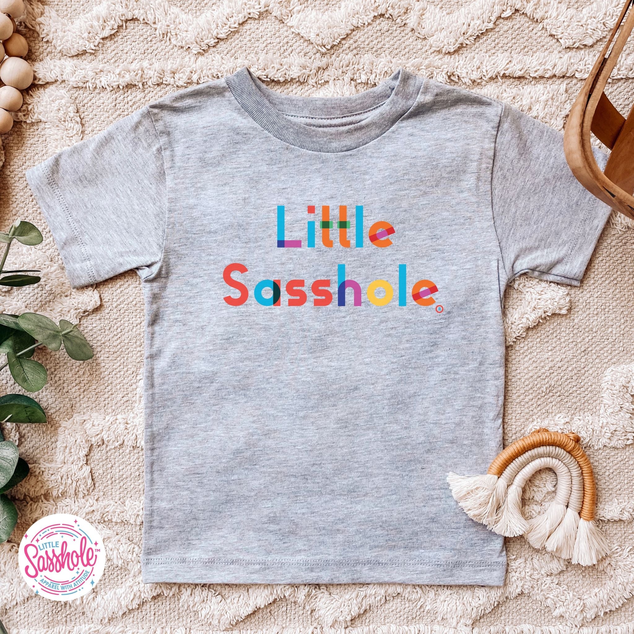 Image of Bold and Bright: Little Sasshole™ Toddler T-Shirt - Funny Graphic Tee by Sasshole® Clothing