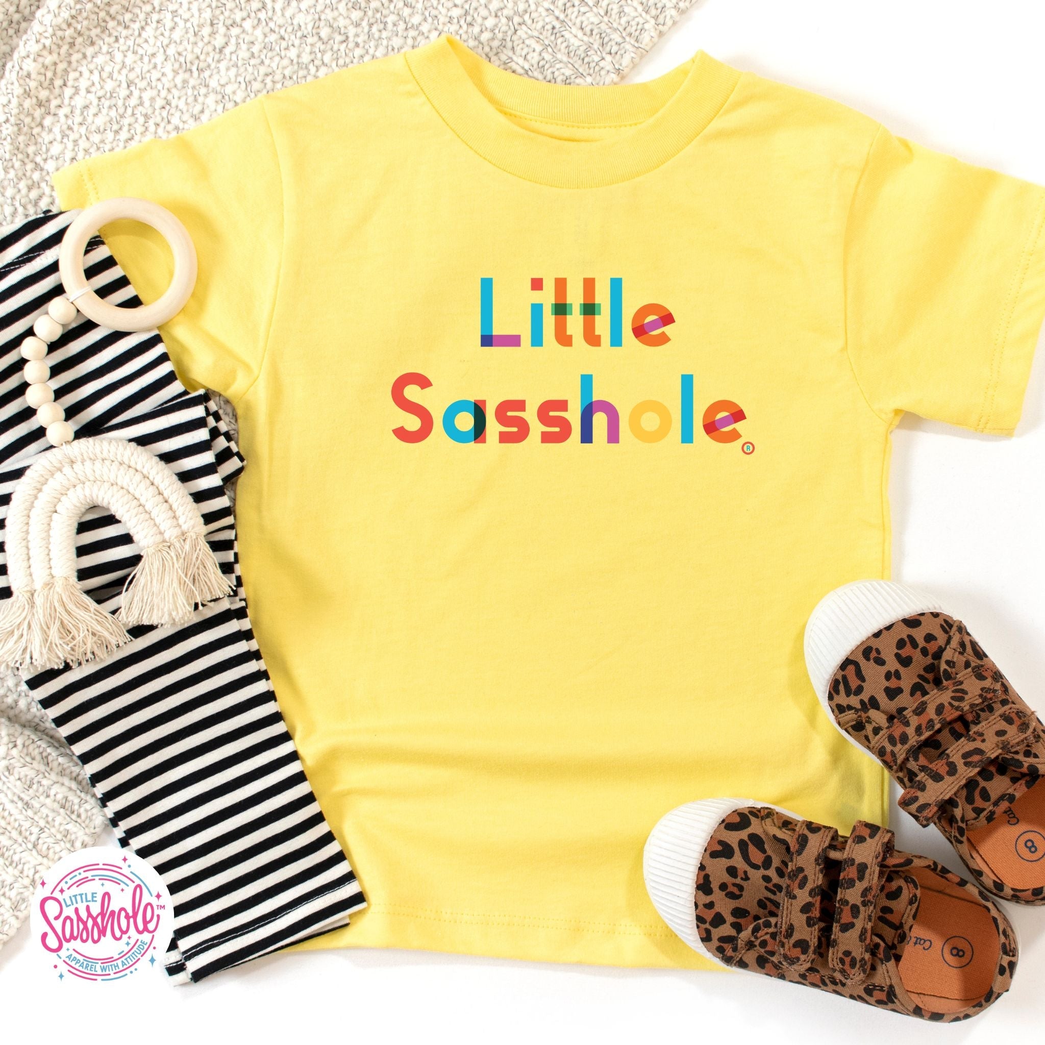 Image of Bold and Bright: Little Sasshole™ Toddler T-Shirt - Funny Graphic Tee by Sasshole® Clothing