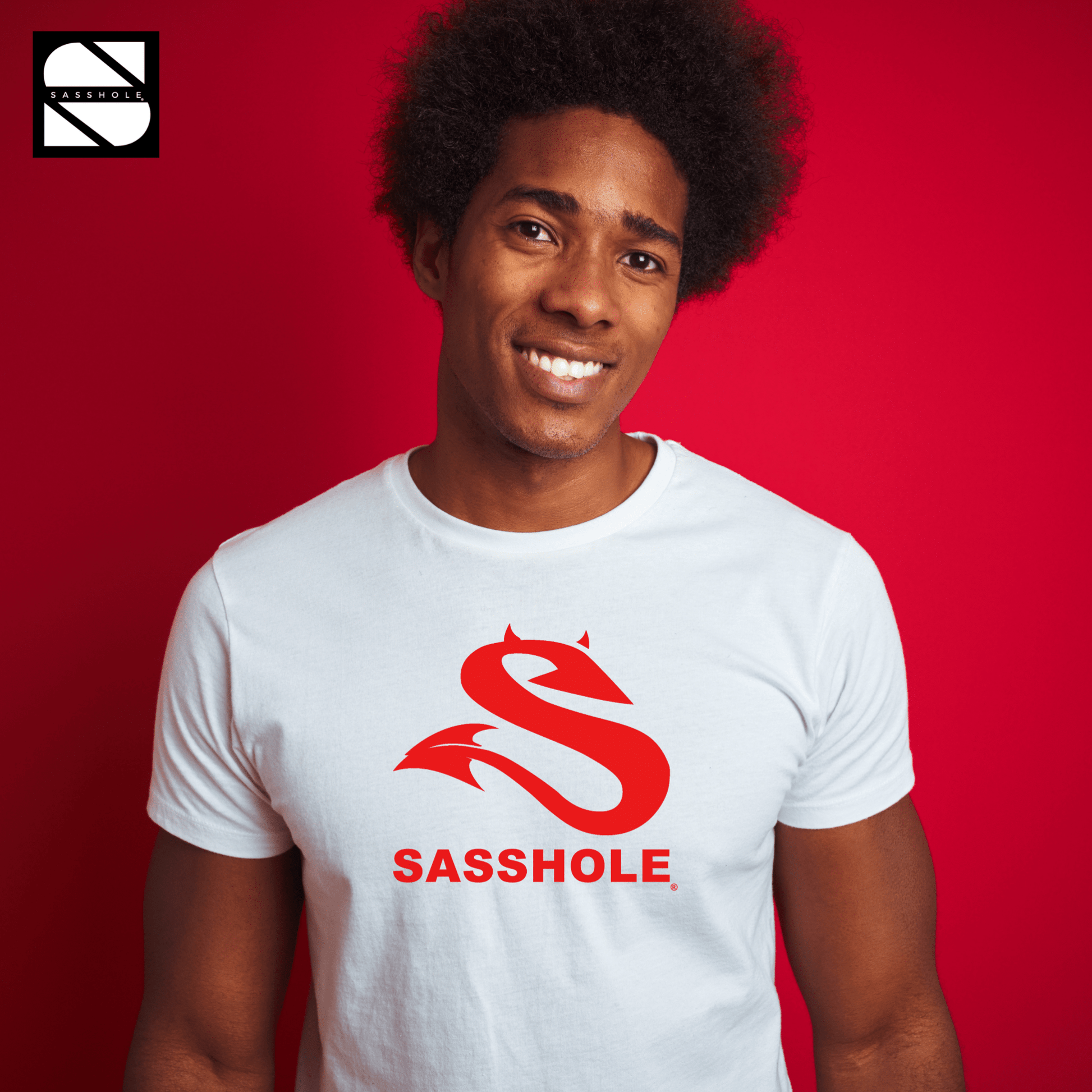 Bold and Playful Sasshole® Men's Graphic Print T-Shirt - Embrace Your Inner Wit - Funny Graphic Tee by Sasshole® Clothing