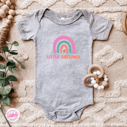 Image of Chasing Rainbows: Little Sasshole™ Baby Onesie® - Funny Graphic Tee by Sasshole® Clothing