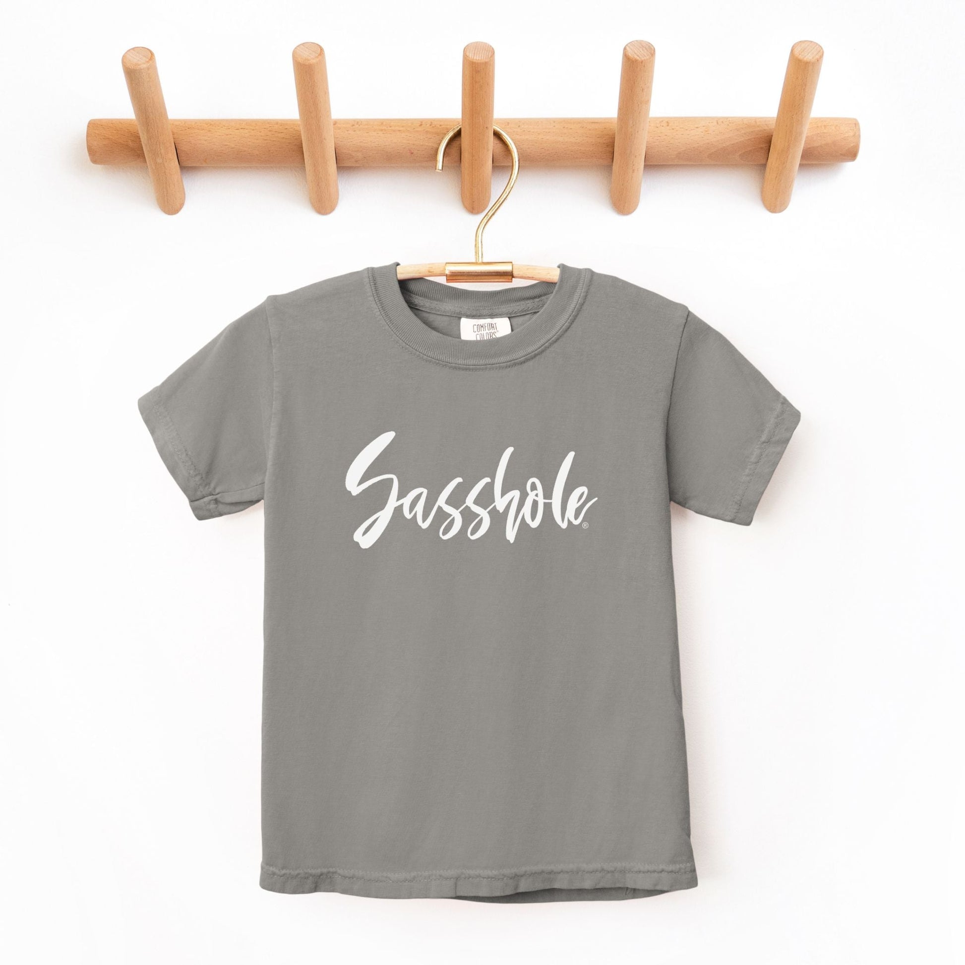 Chic and Cheeky: Sasshole® Youth Tee for Fashionistas - Funny Graphic Tee by Sasshole® Clothing