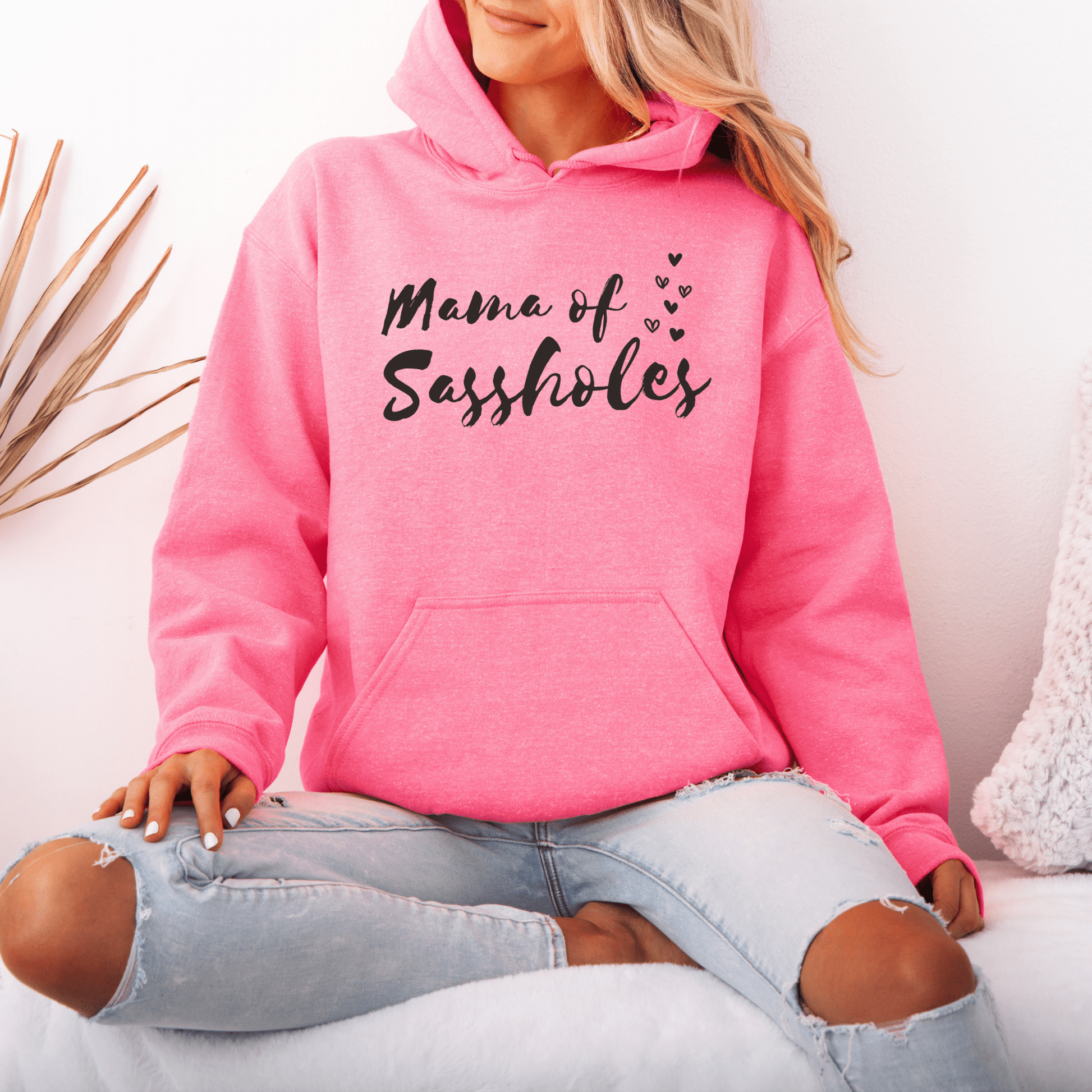 Chief Sass Officer: Mama of Sassholes Women's Pullover Hoodie - Funny Graphic Tee by Sasshole® Clothing