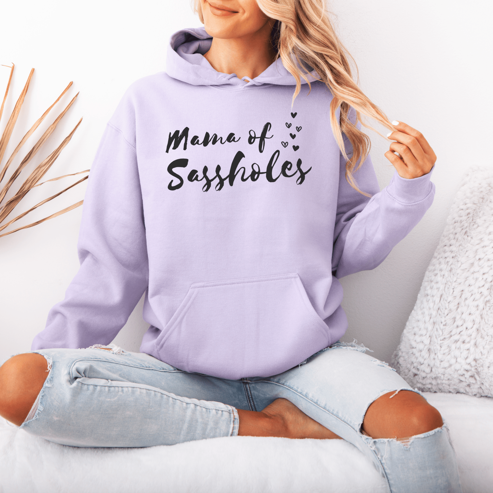 Image of Chief Sass Officer: Mama of Sassholes Women's Pullover Hoodie - Funny Graphic Tee by Sasshole® Clothing