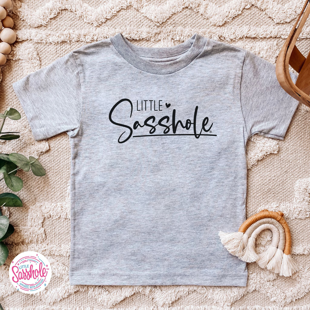 Cute Confidence: Little Sasshole™ Toddler Girl's Tee - Funny Graphic Tee by Sasshole® Clothing