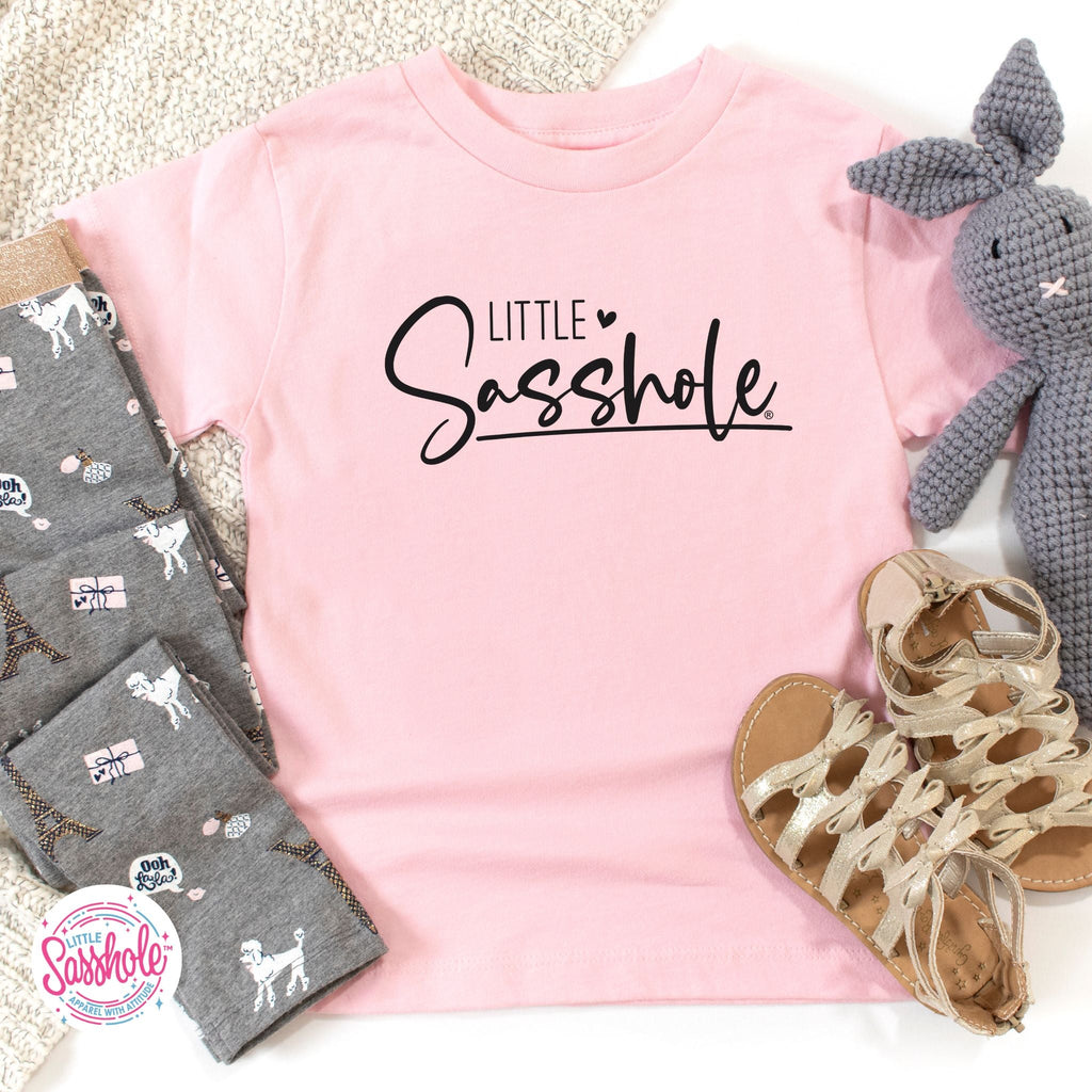 Cute Confidence: Little Sasshole™ Toddler Girl's Tee - Funny Graphic Tee by Sasshole® Clothing