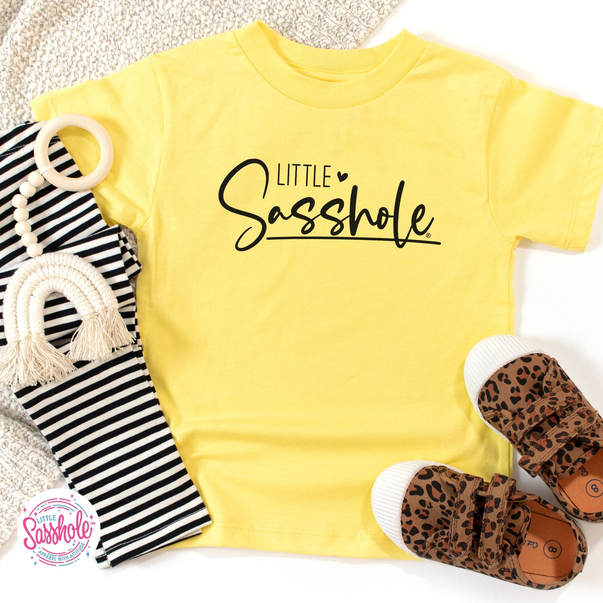 Image of Cute Confidence: Little Sasshole™ Toddler Girl's Tee - Funny Graphic Tee by Sasshole® Clothing