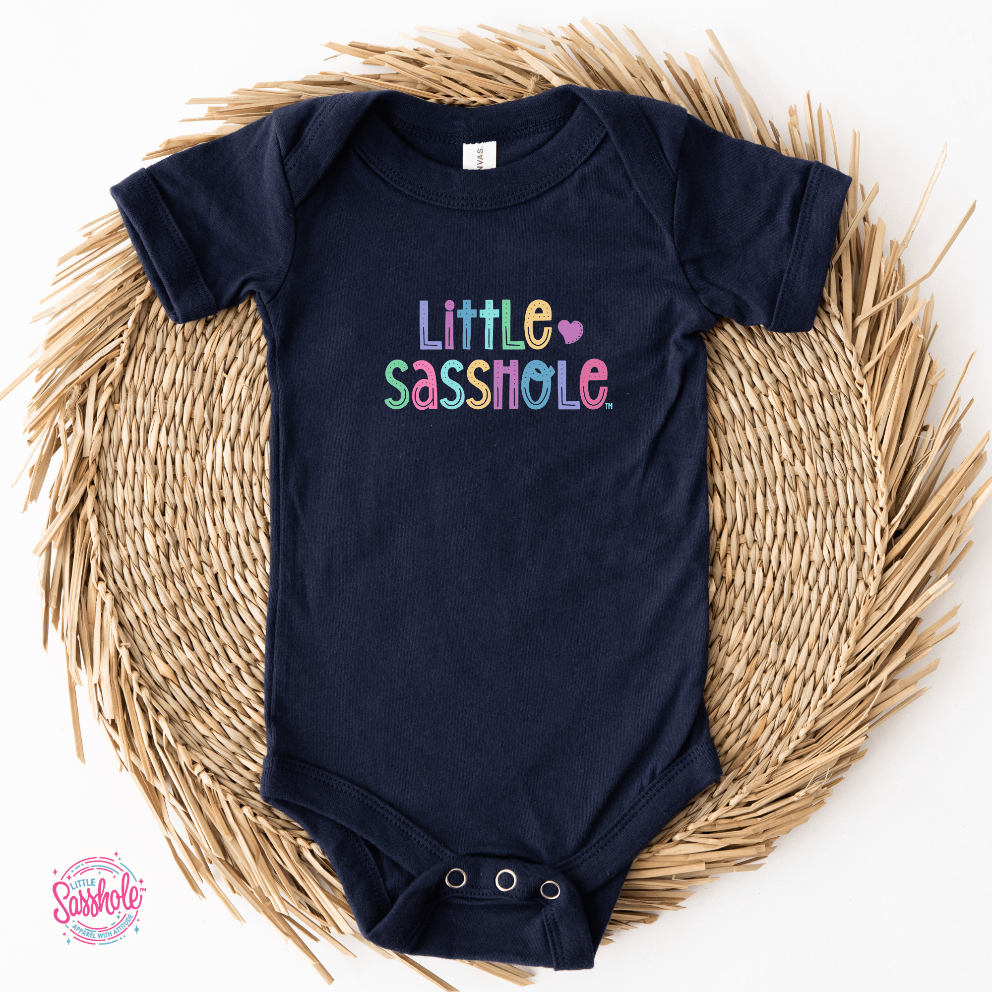 Image of Cuteness Overload: Little Sasshole™ Baby Romper - Funny Graphic Tee by Sasshole® Clothing