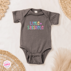 Image of Cuteness Overload: Little Sasshole™ Baby Romper - Funny Graphic Tee by Sasshole® Clothing