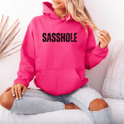 Image of Dare to Stand Out: Sasshole® Statement Unisex Hoodies - Funny Graphic Tee by Sasshole® Clothing